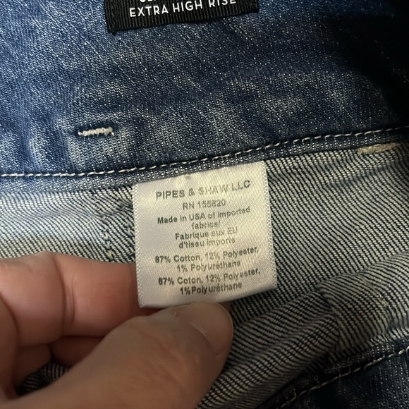 Veronica Beard Jeans Logan Slim Straight Extra High Rise Size 29 - Picture 11 of 11